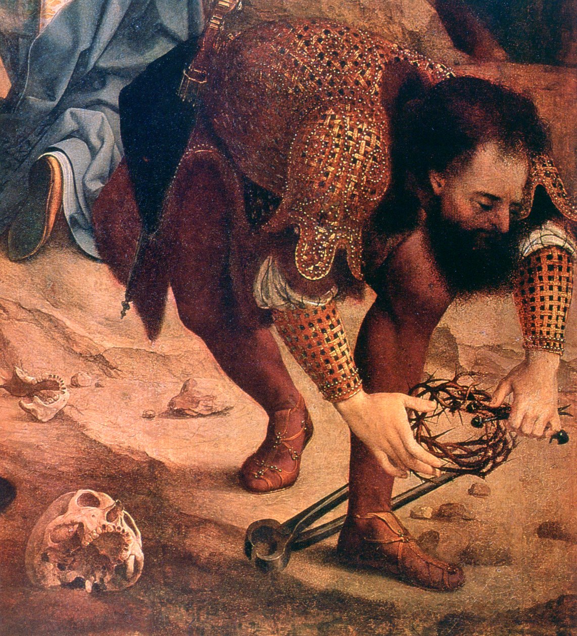 The Descent from the Cross (detail) by Jan Gossaert