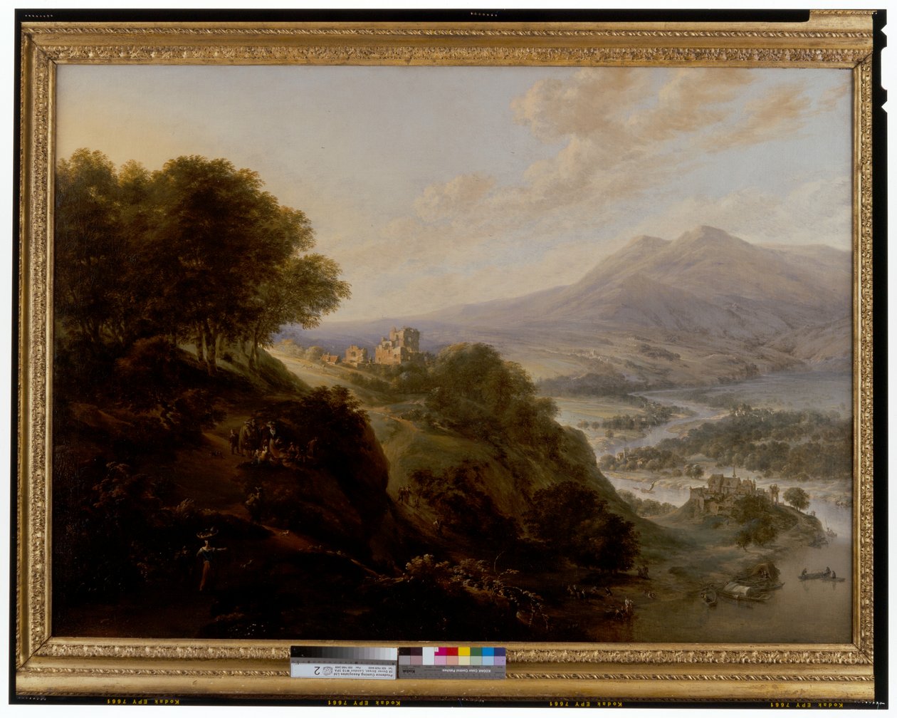 Wide River Landscape by Jan Griffier