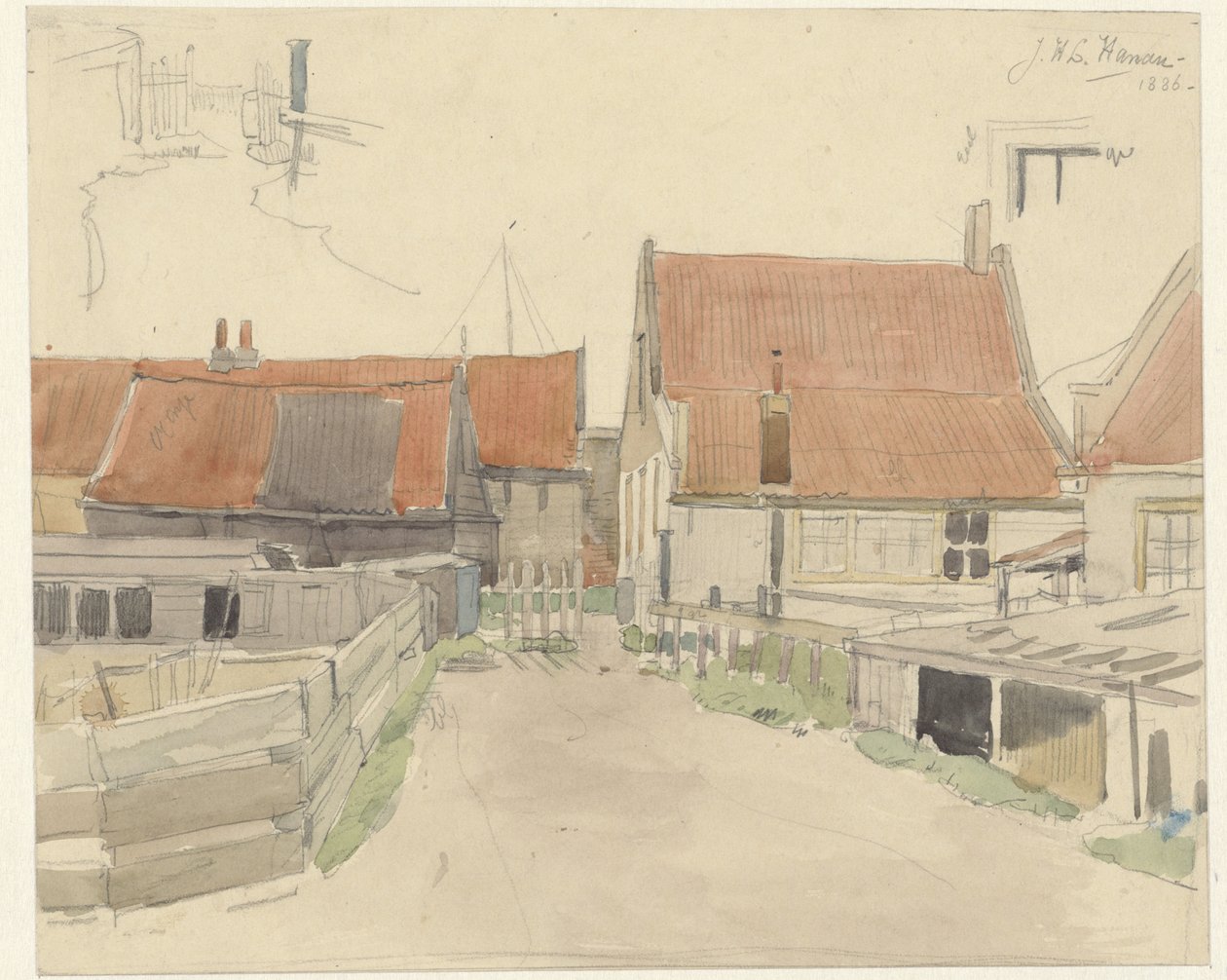 Houses in the Vinkenbuurt, Amsterdam by Jan H.L. Hanau