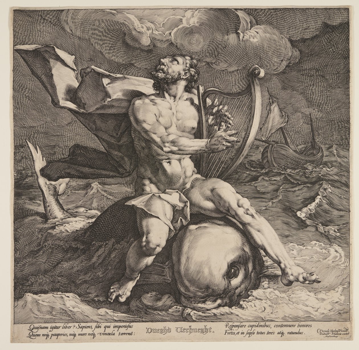 Arion on a Dolphin by Jan Harmensz. Muller