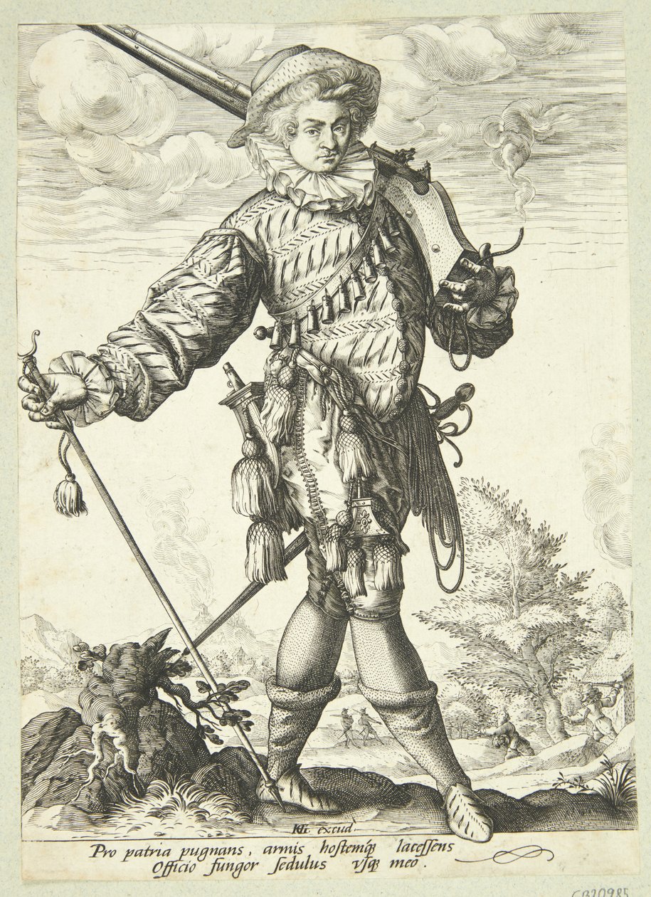 Officer with Twig by Jan Harmensz. Muller