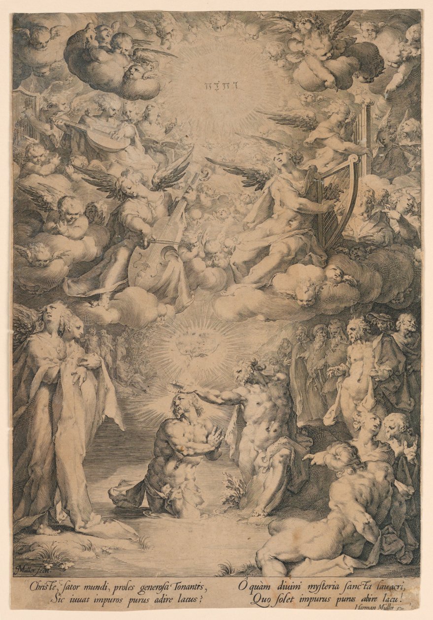 St. John Baptizing Christ by Jan Harmensz Muller