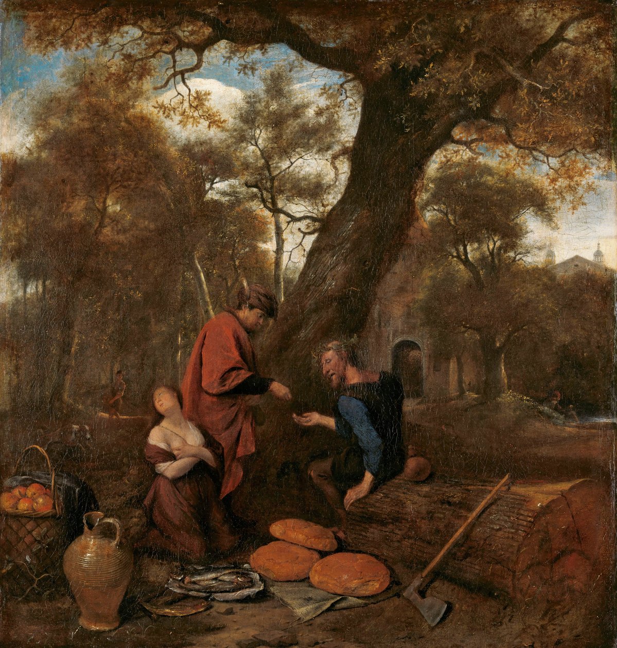 Erysichthon Sells His Daughter Mestra by Jan Havicksz. Steen