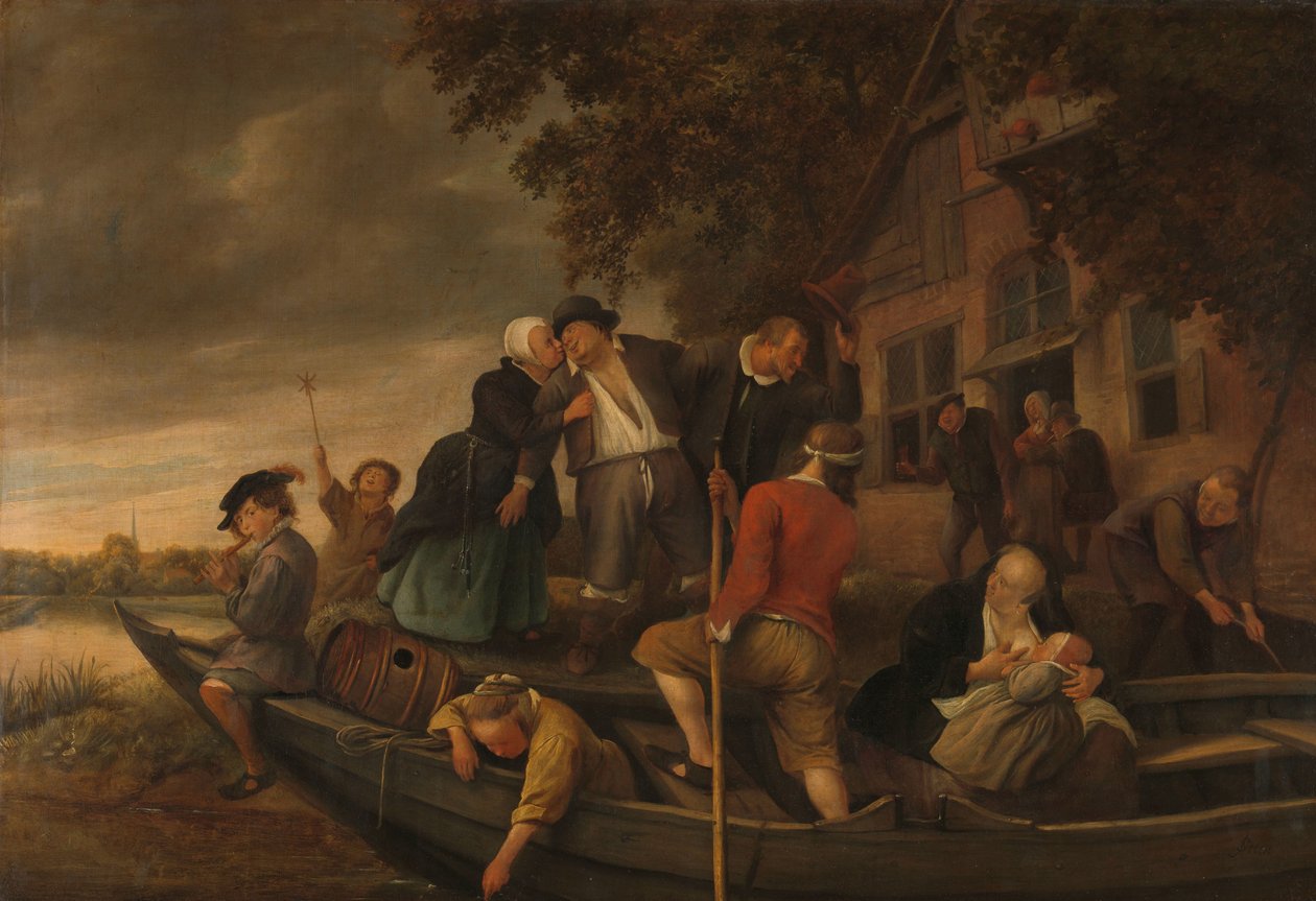 The Merry Homecoming by Jan Havicksz. Steen