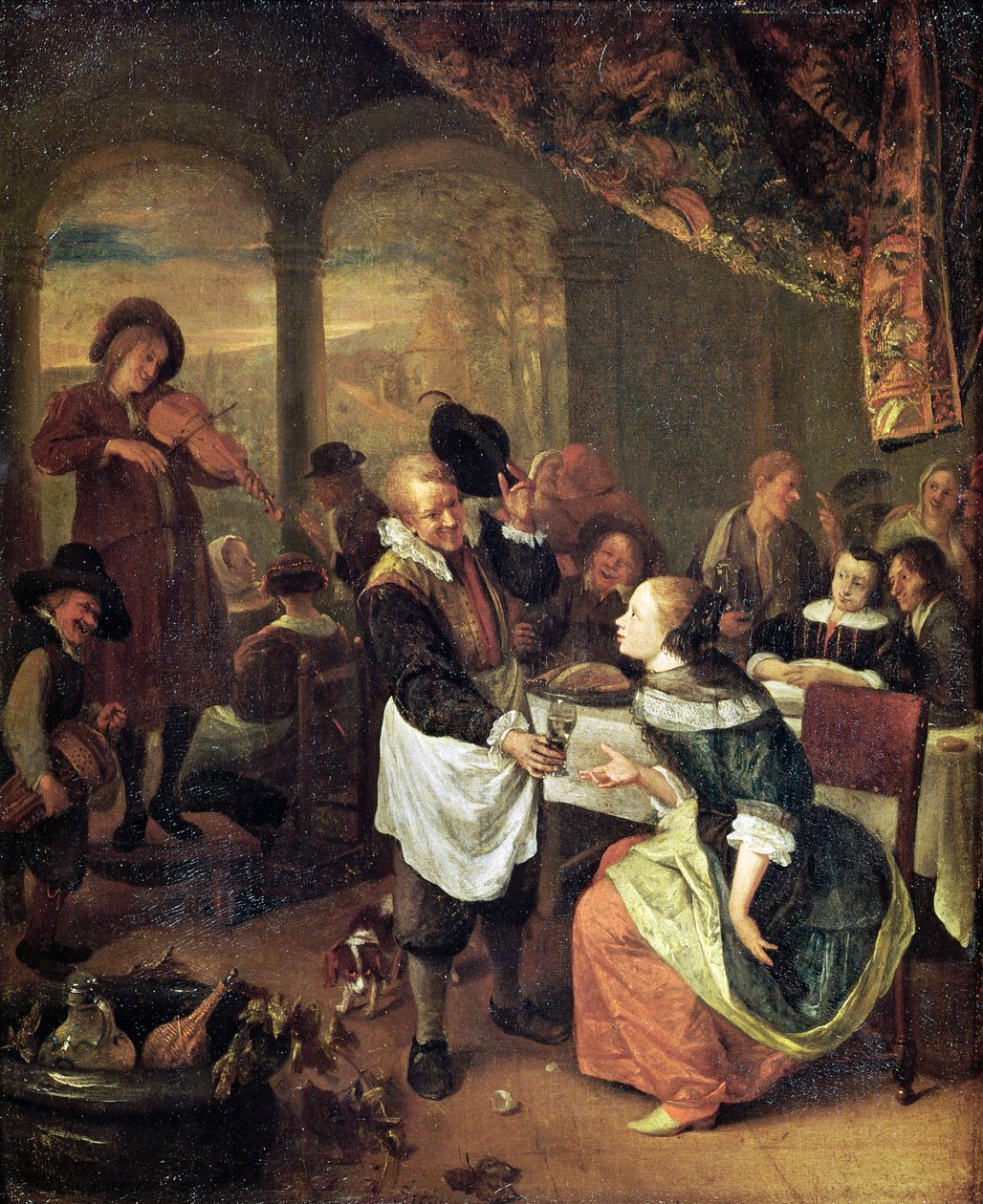 The Gallant Innkeeper by Jan Havickszoon Steen