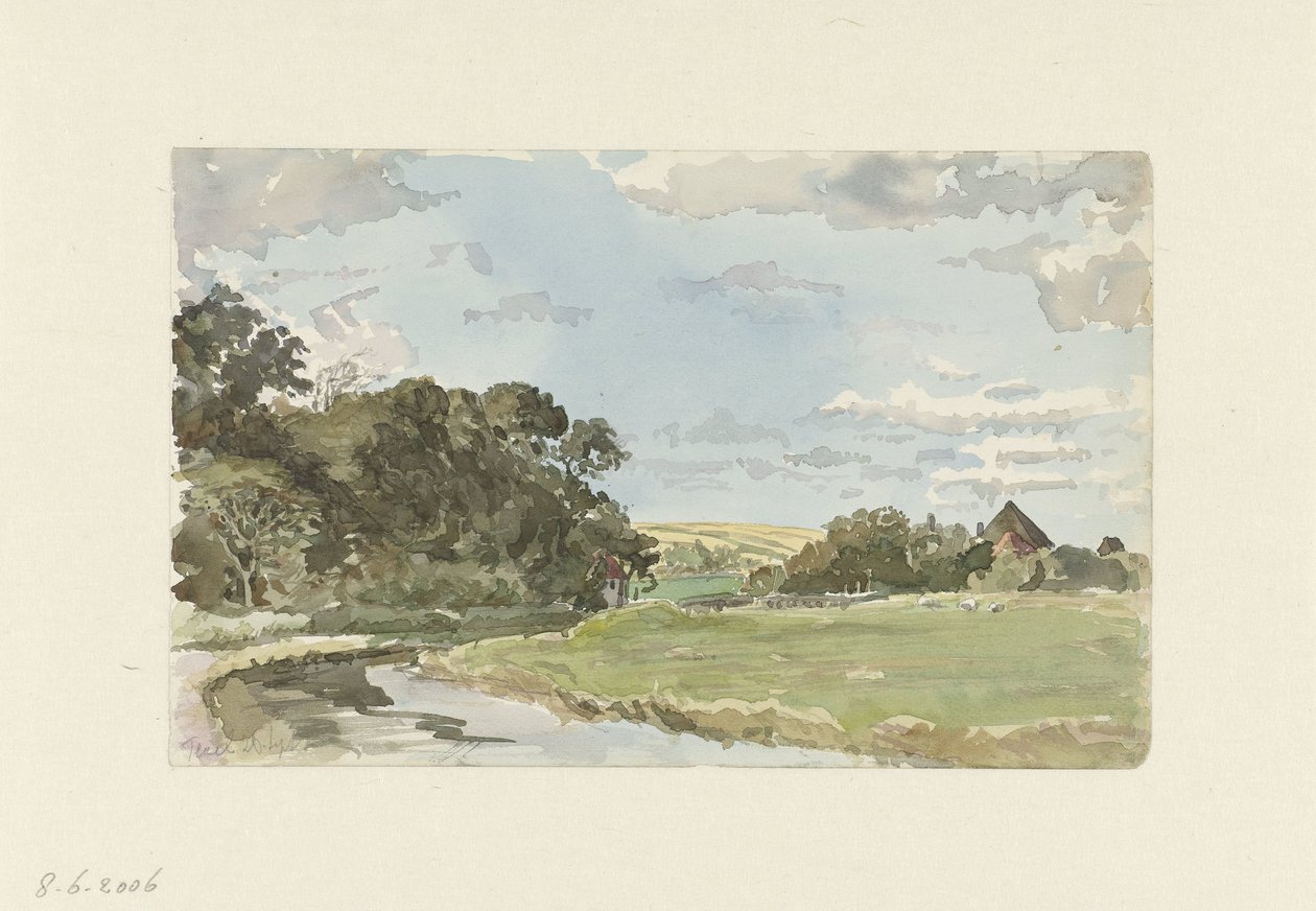 Landscape on Texel by Jan Hoynck van Papendrecht