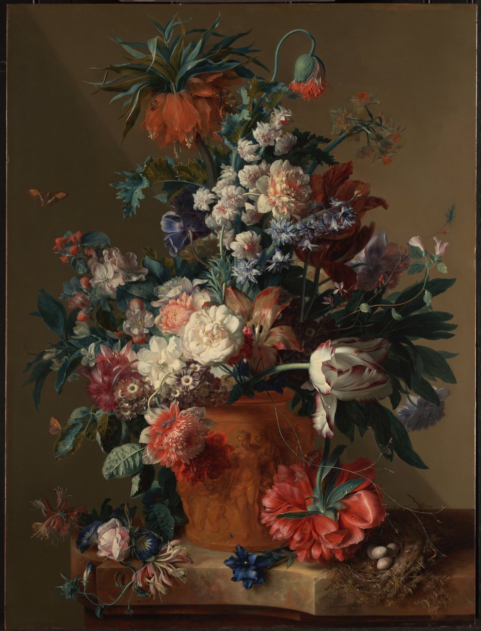 Vase of Flowers by Jan Huysum van