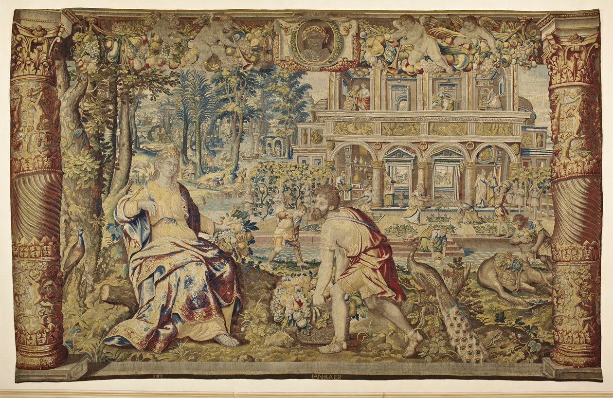 Vertumnus and Pomona by Jan II Raes