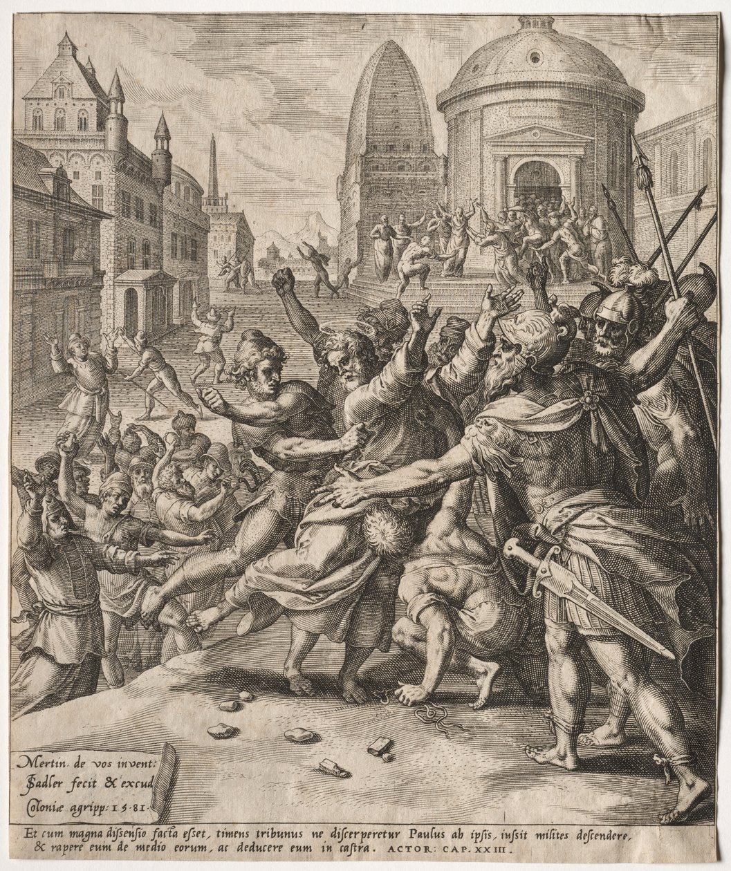 The Arrest of St. Paul by Jan I Sadeler