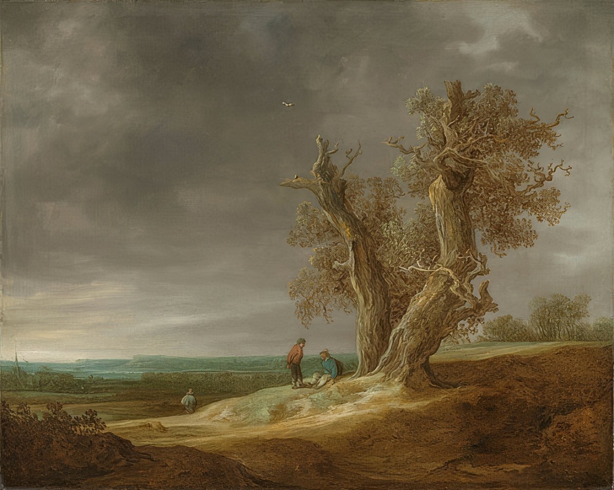 Landscape with Two Oaks. 1641 by Jan Josephsz van Goyen