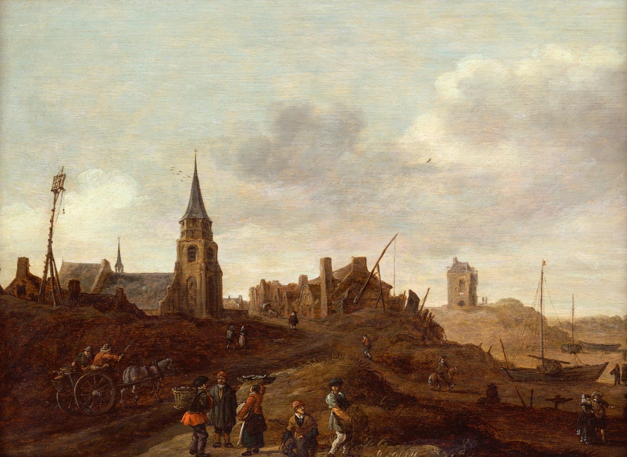 The Beach at Scheveningen by Jan Josephsz van Goyen