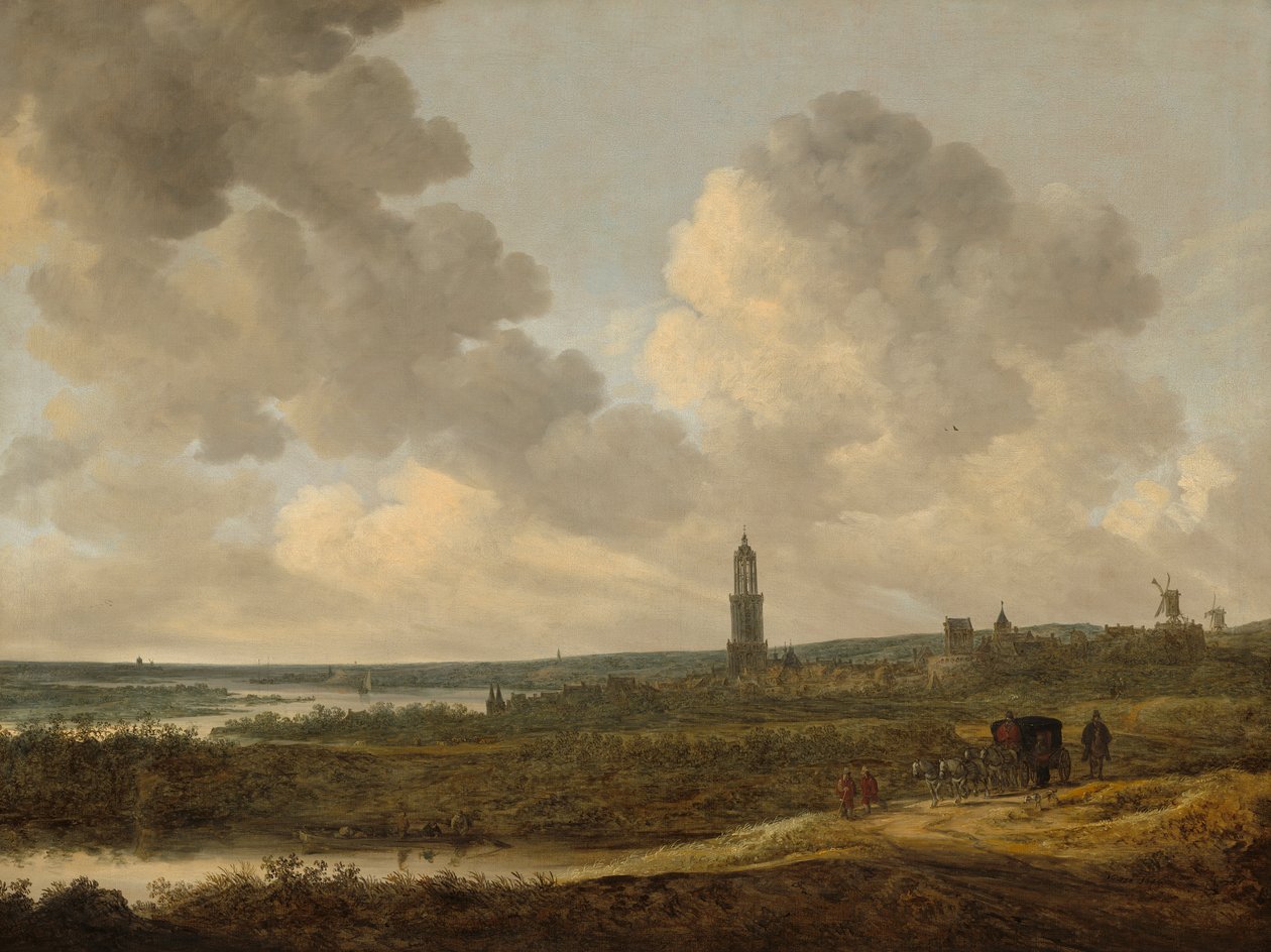 View of Rhenen by Jan Josephsz van Goyen
