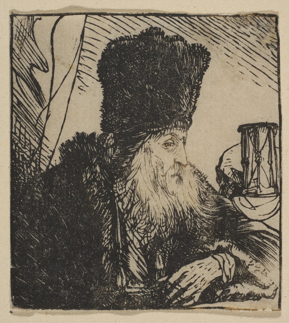 Philosopher with an Hourglass, 1620-74 by Jan Lievens