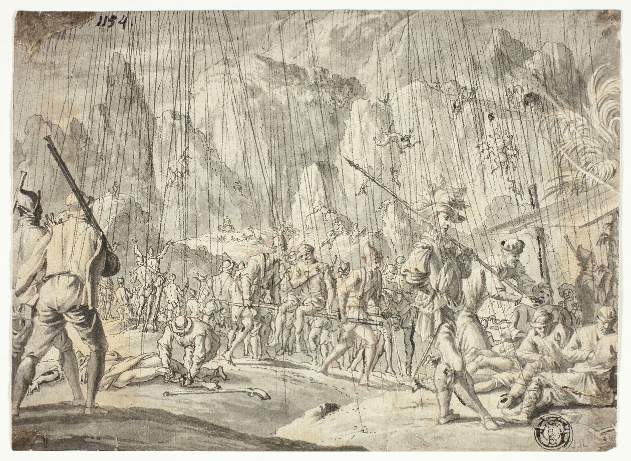 Battle Scene by Jan Luyken