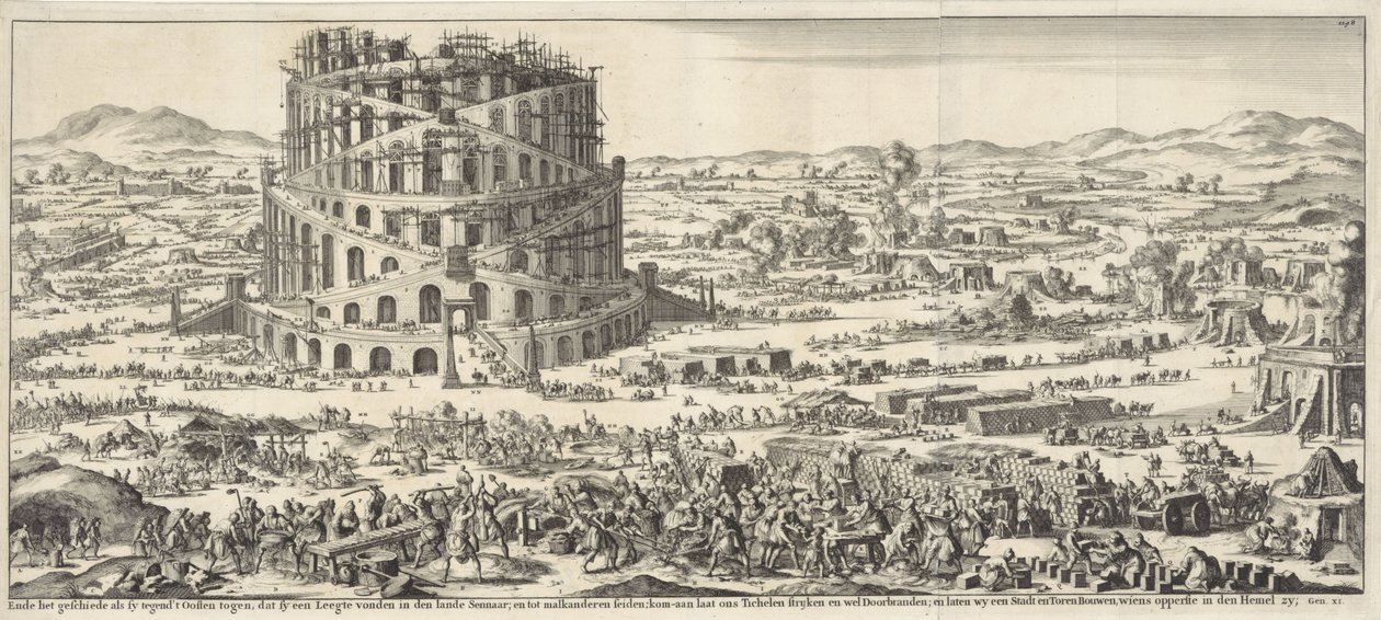 Construction of the Tower of Babel by Jan Luyken