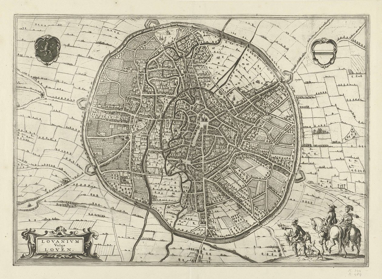 Plan of Leuven by Jan Luyken