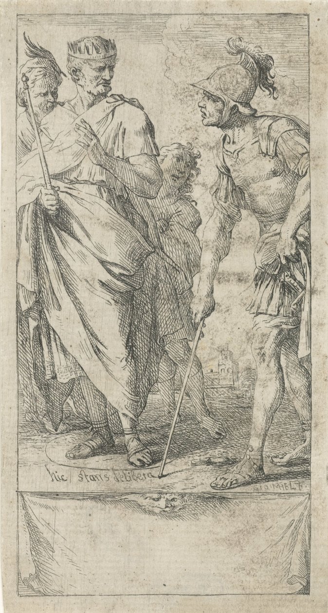 Popilius Laenas Draws a Circle by Jan Miel