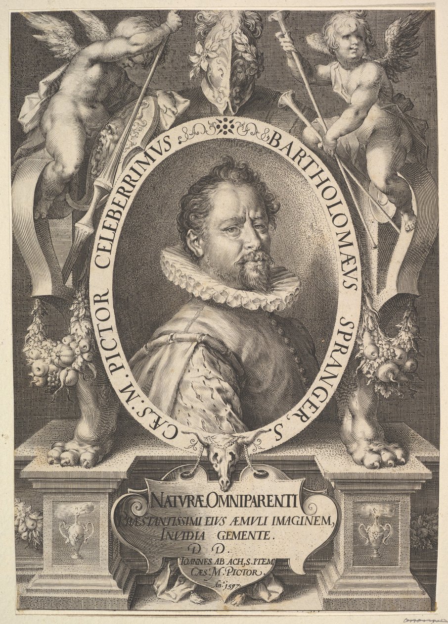 Portrait of Bartholomeus Spranger by Jan Muller