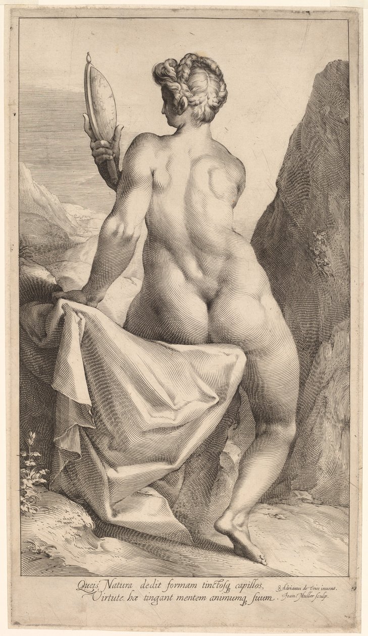 Prudence by Jan Muller, after Adriaen de Vries