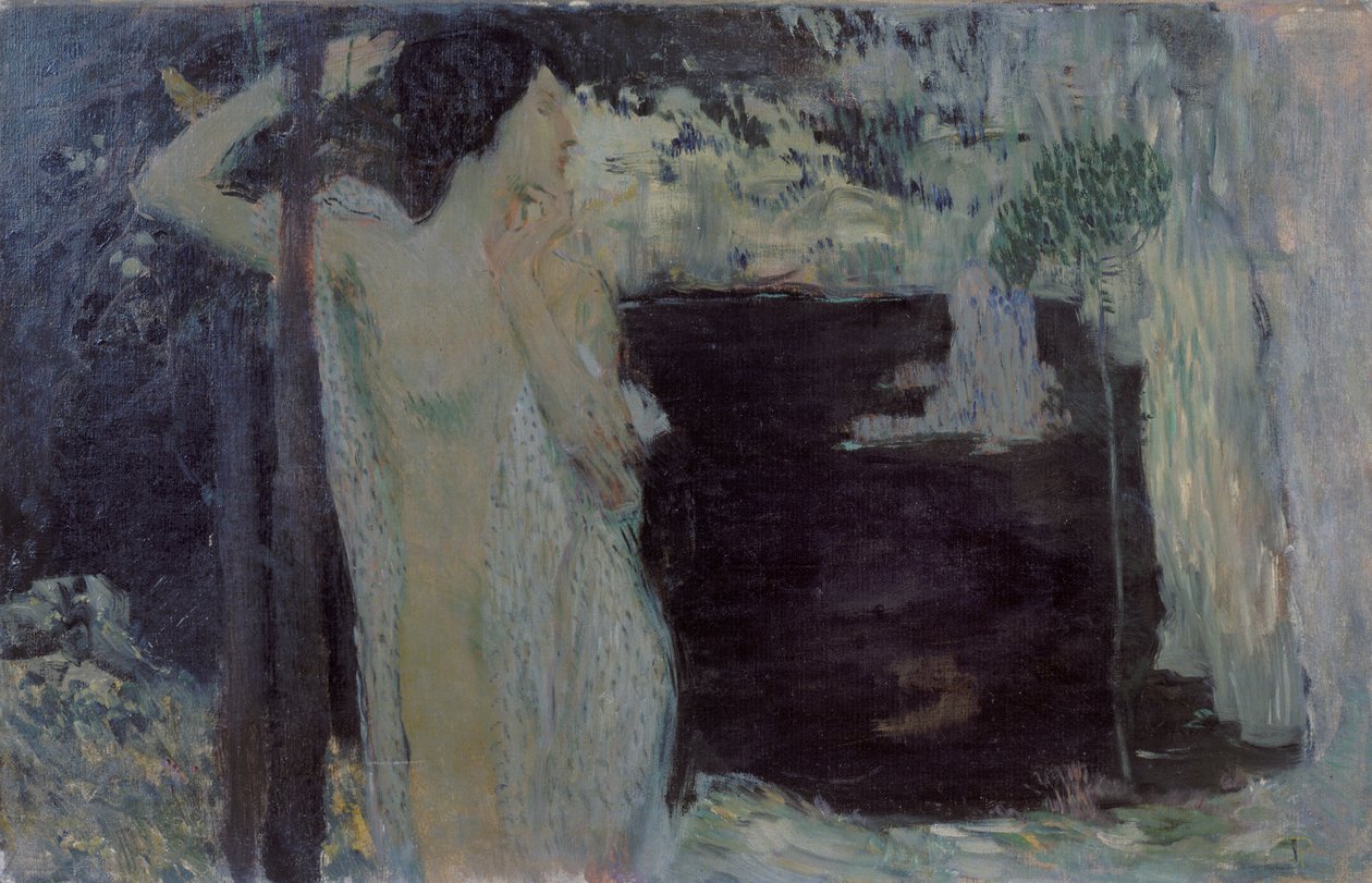 Woman at Black Lake by Jan Preisler