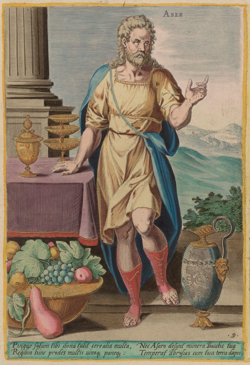 Aser by Jan Sadeler I after Crispen van den Broecke