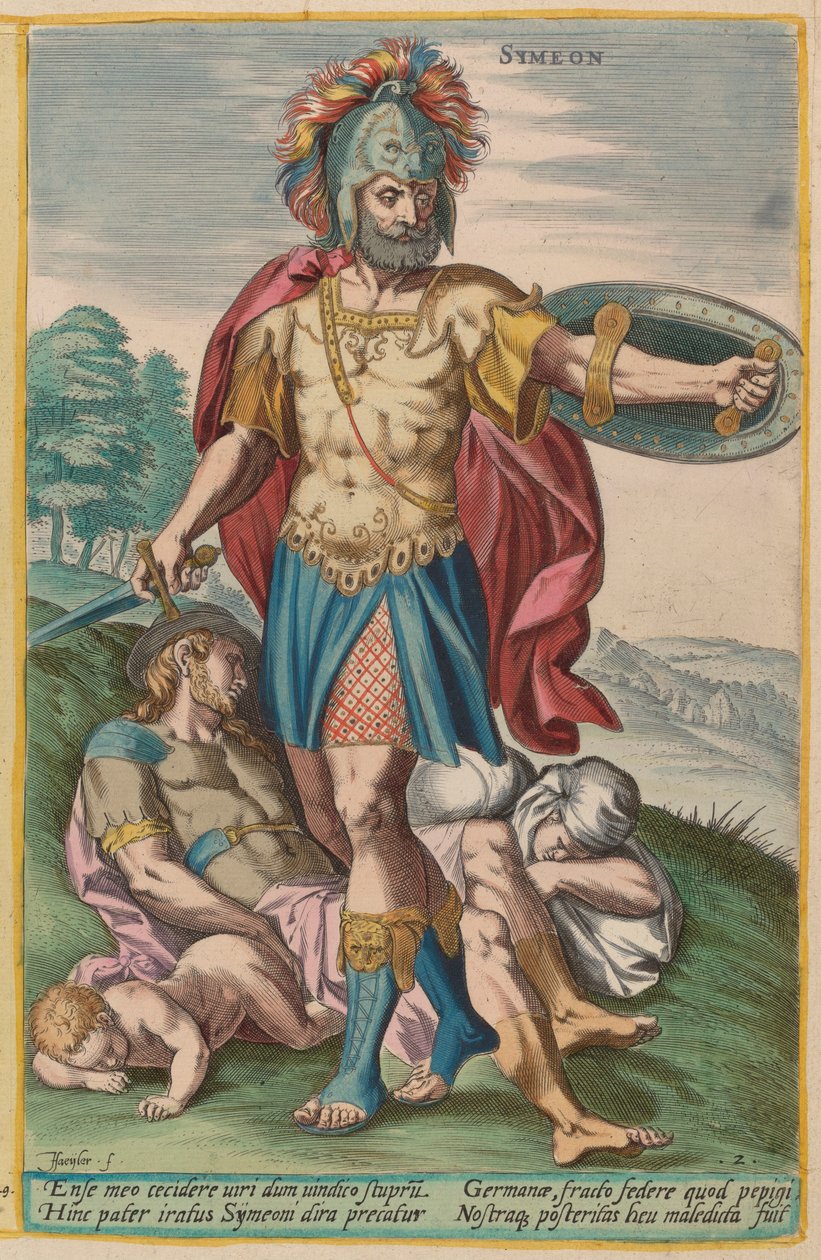 Simeon by Jan Sadeler I after Crispen van den Broecke
