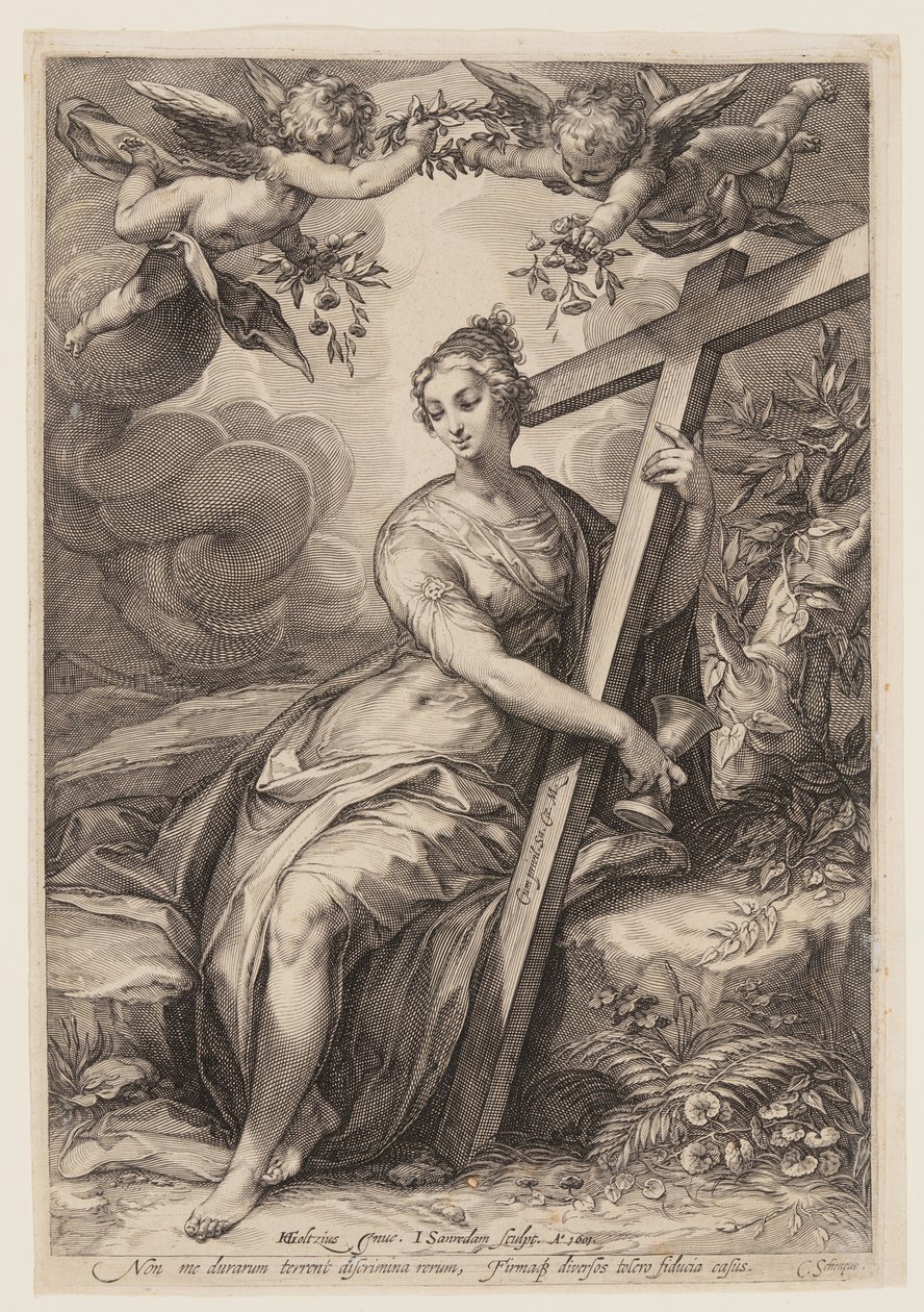 Faith, from Three Cardinal Virtues by Jan Saenredam