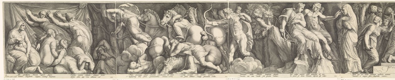 Frieze with the Punishment of Niobe by Jan Saenredam