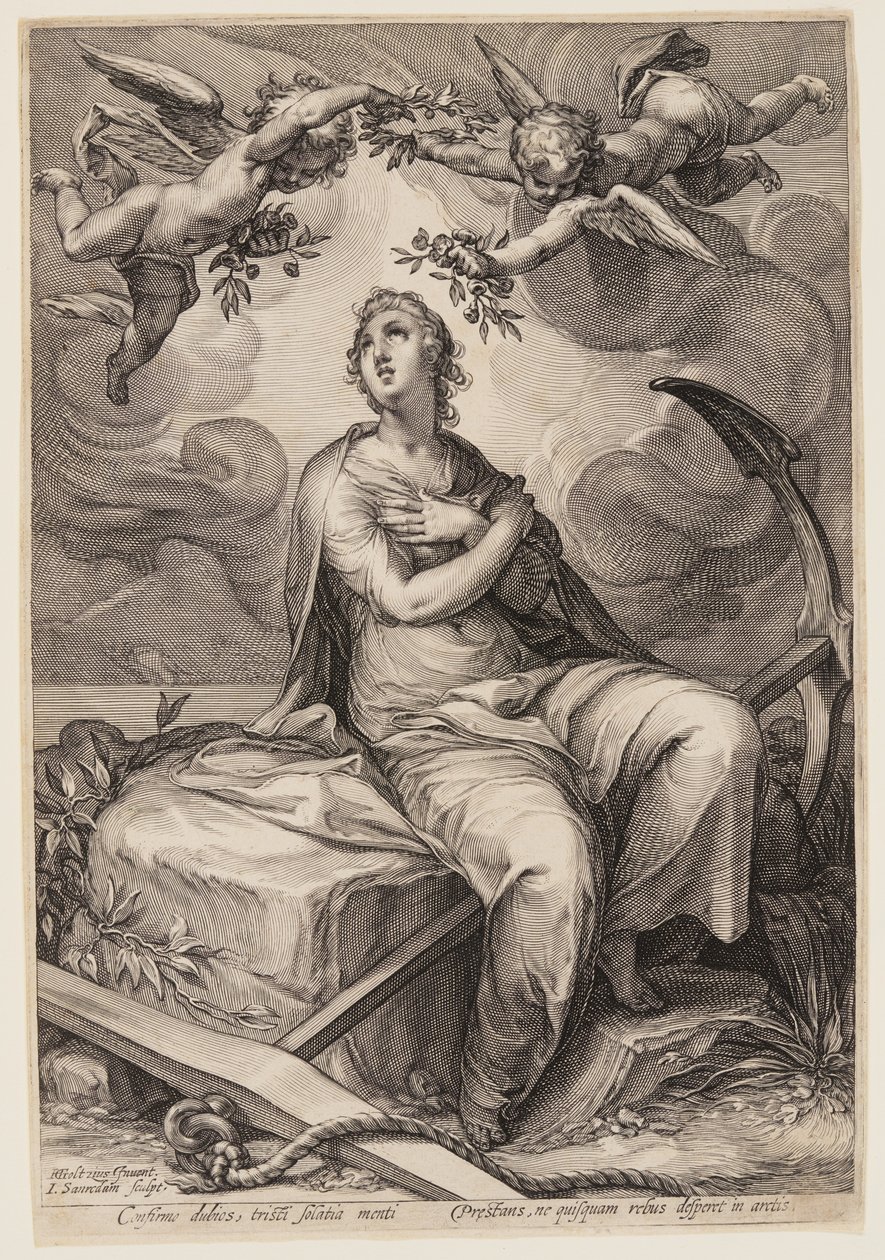 Hope, from Three Cardinal Virtues by Jan Saenredam