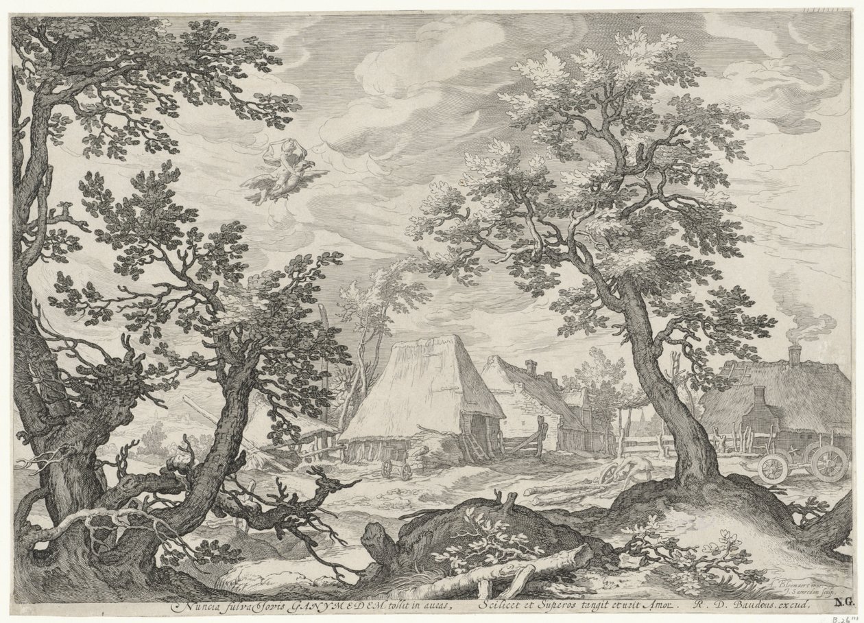 Landscape with the Abduction of Ganymede by Jan Saenredam