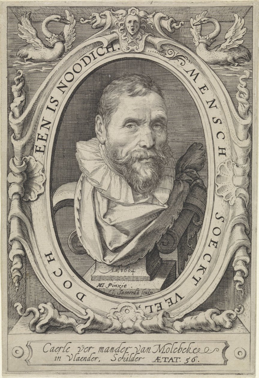 Portrait of Karel van Mander by Jan Saenredam