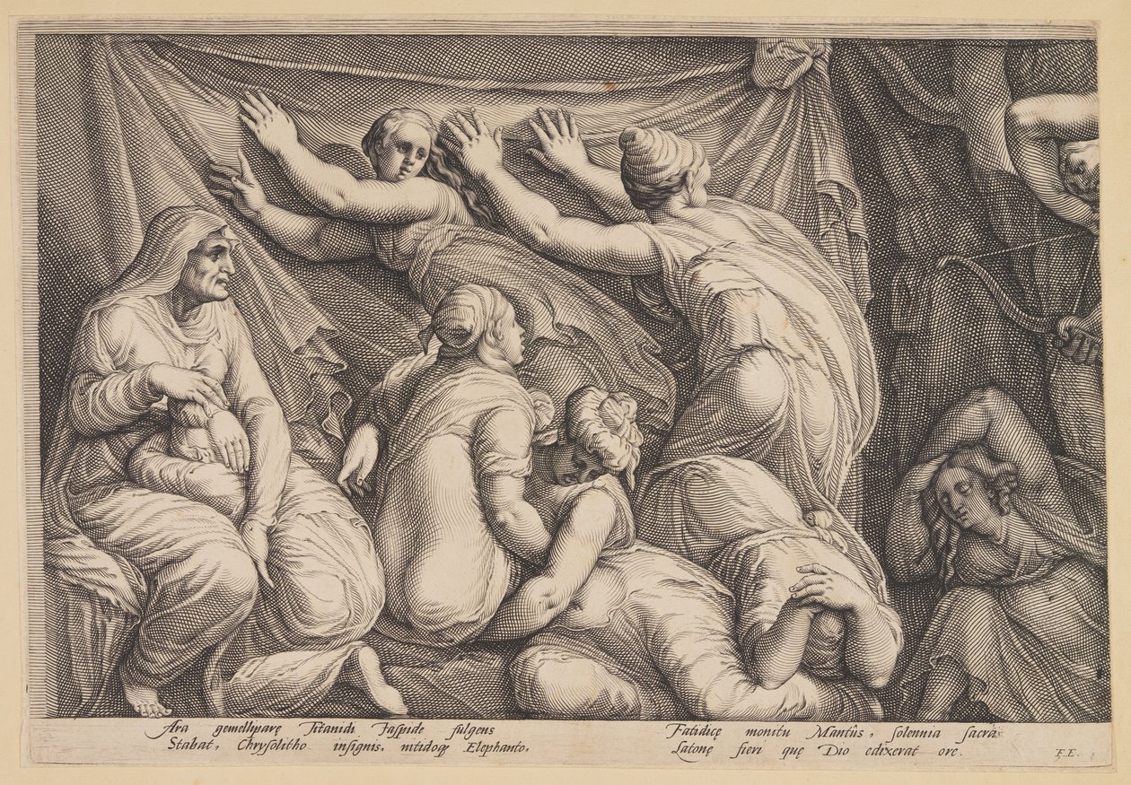 The Punishment of Niobe (Plate 1) by Jan Saenredam