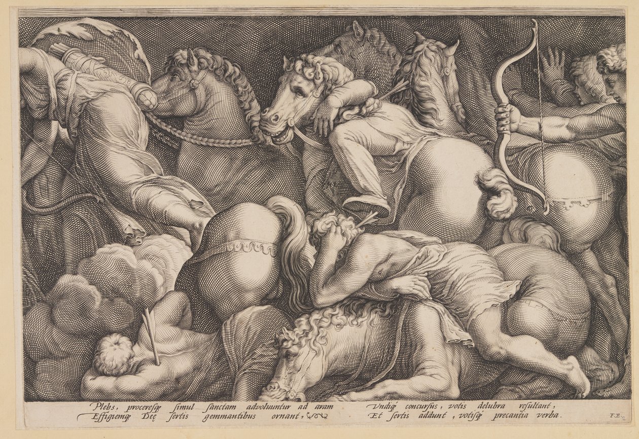 The Punishment of Niobe (Plate 2) by Jan Saenredam