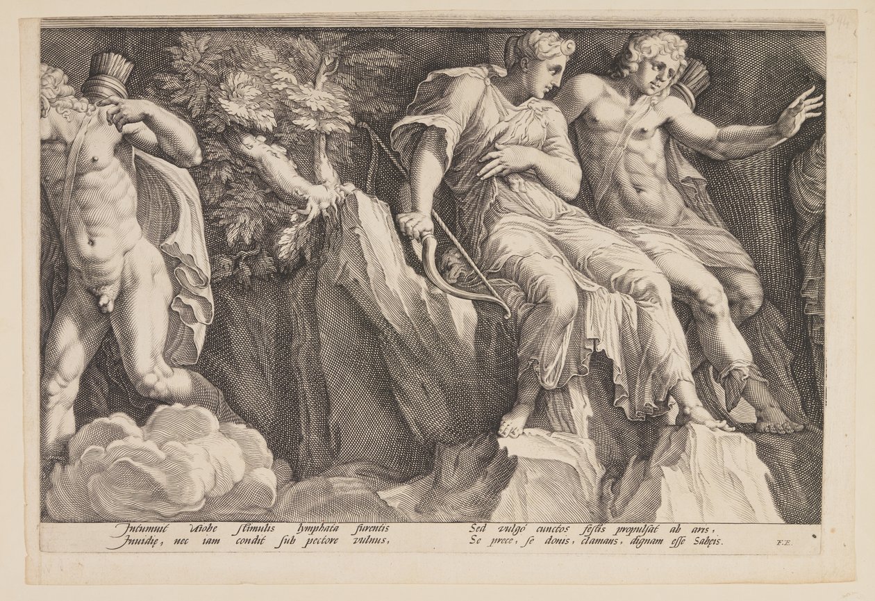 The Punishment of Niobe (Plate 3) by Jan Saenredam