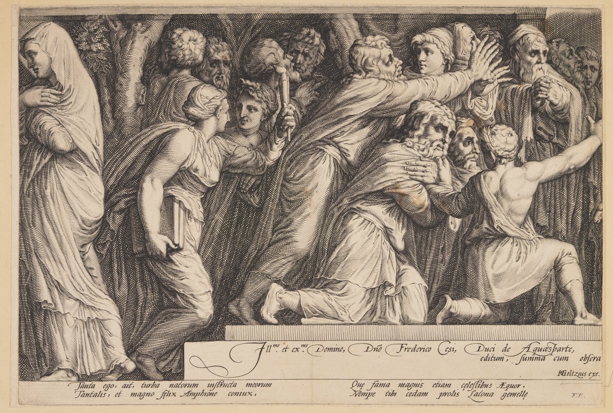 The Punishment of Niobe (Plate 4) by Jan Saenredam