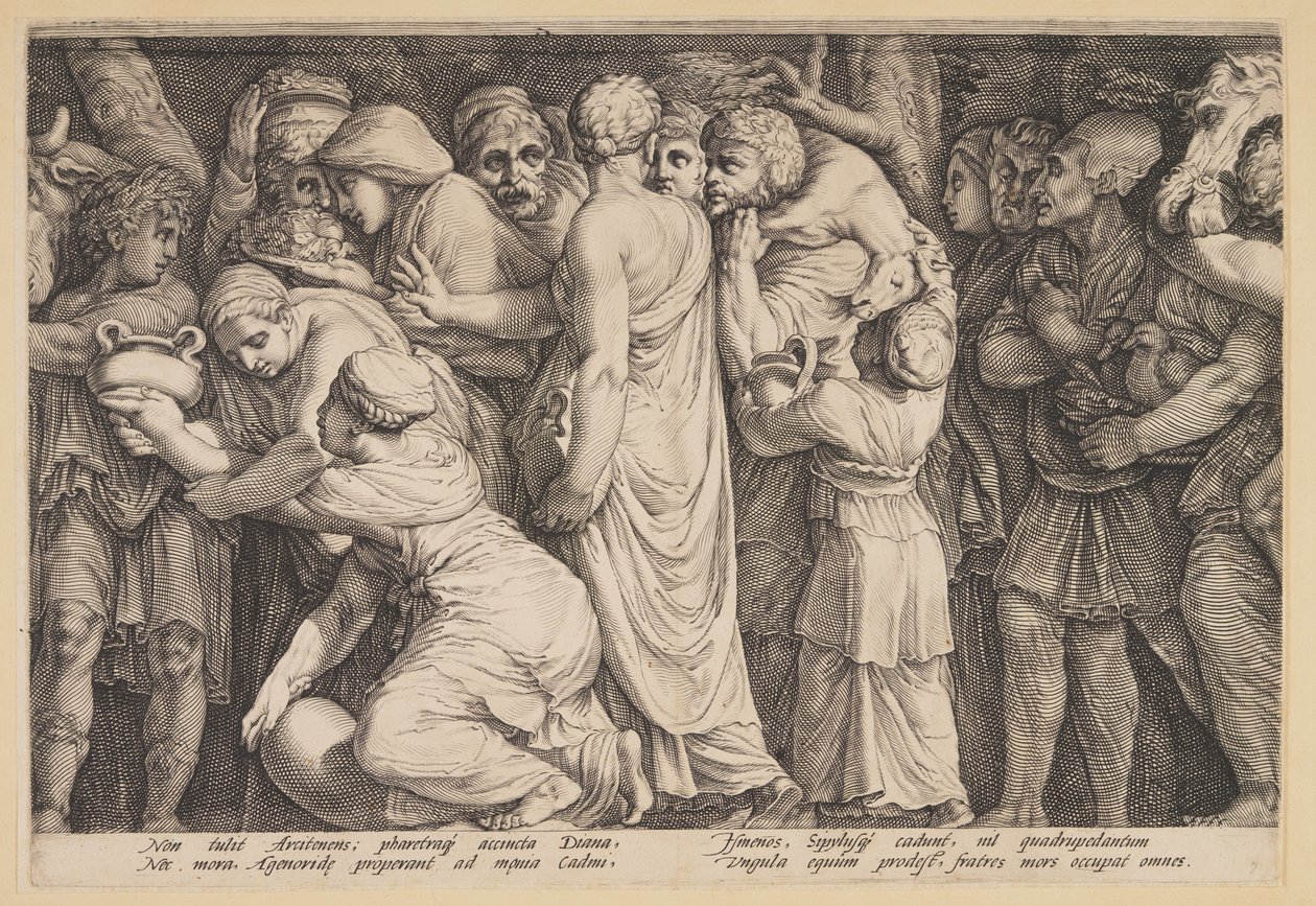 The Punishment of Niobe (Plate 7) by Jan Saenredam