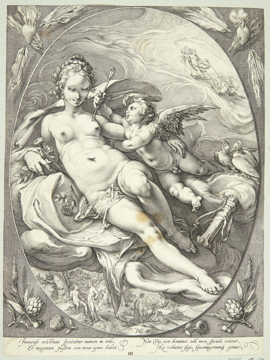 Venus and Cupid by Jan Saenredam