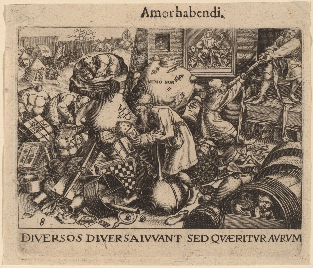 Everyman by Jan Theodor de Bry after Pieter Bruegel the Elder