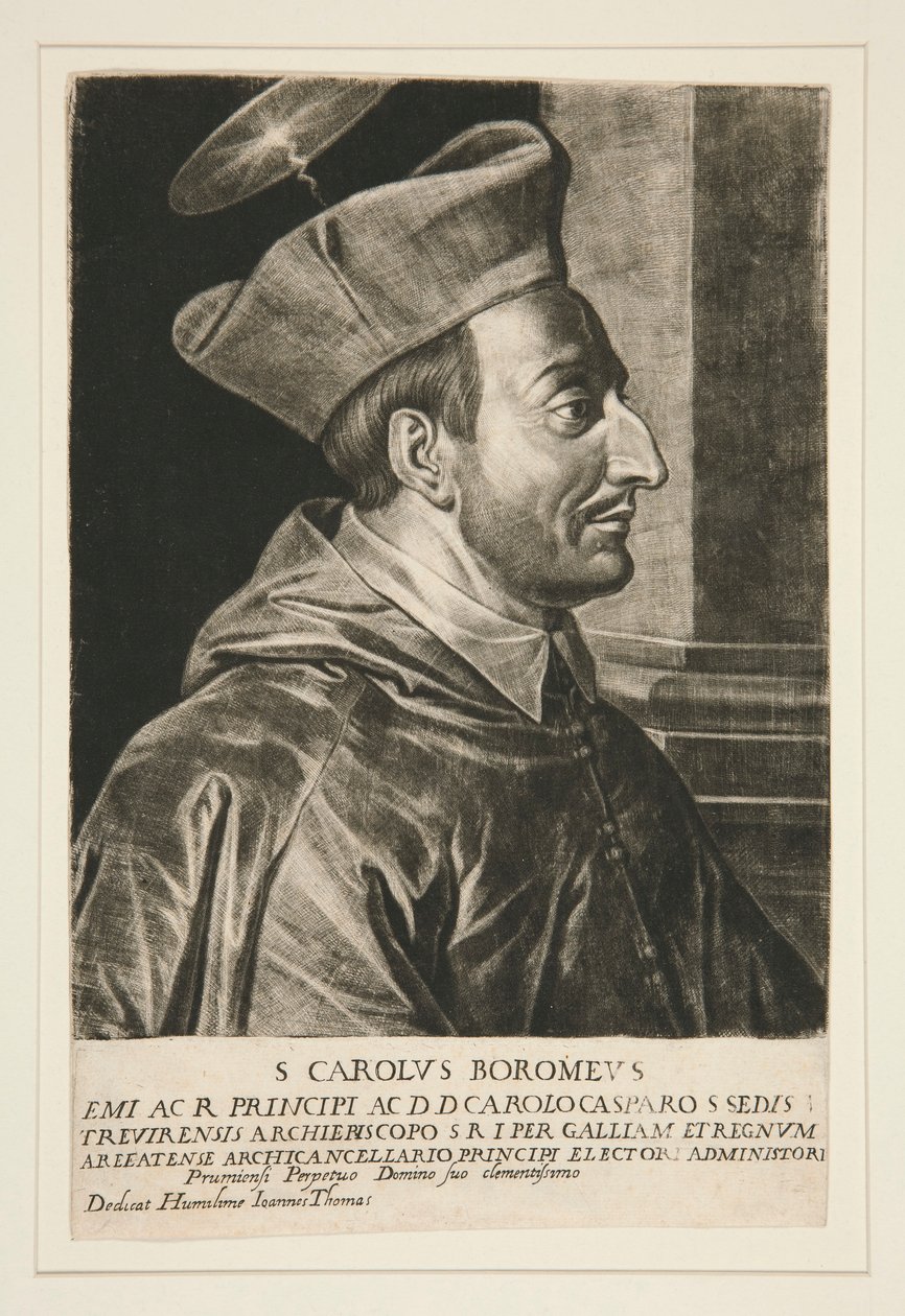 Portrait of Saint Charles Borromeo by Jan Thomas
