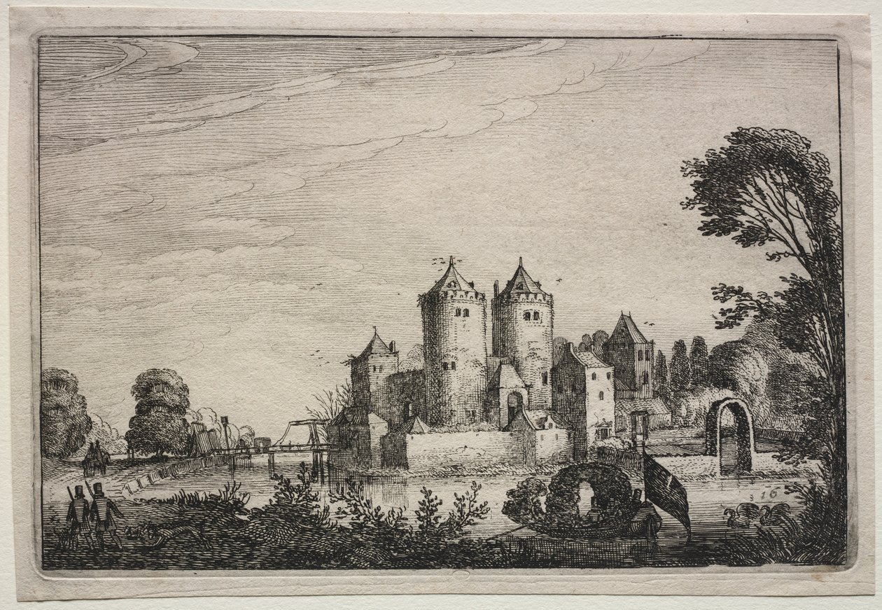 The Castle with Two Towers by Jan Van de Velde