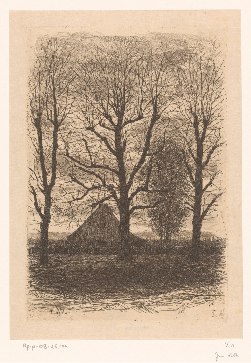 Farmhouse Among Tall Trees, Ewijkshoeve by Jan Veth