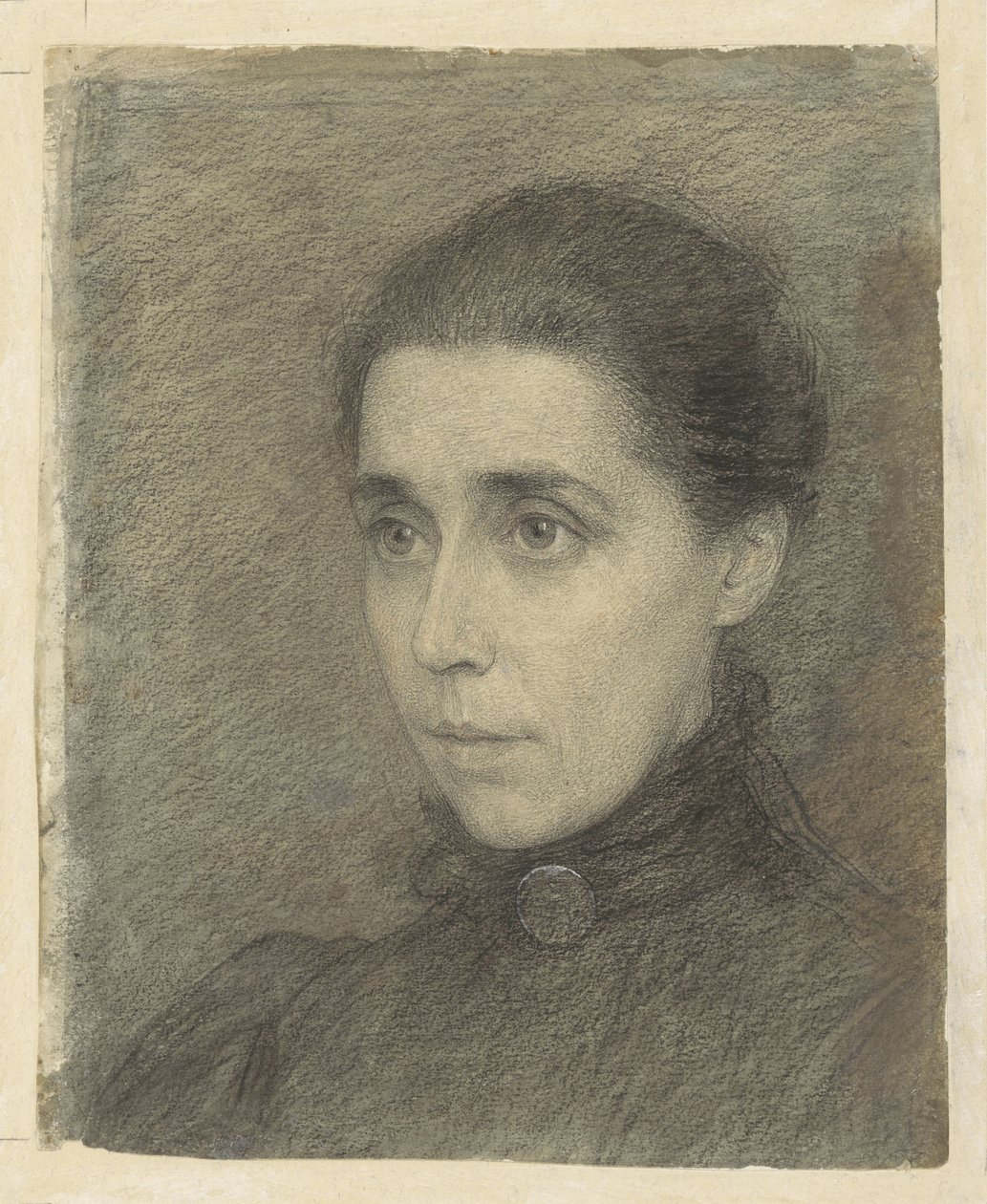 Portrait of Mrs. M. Bruyel-De Favauge by Jan Veth