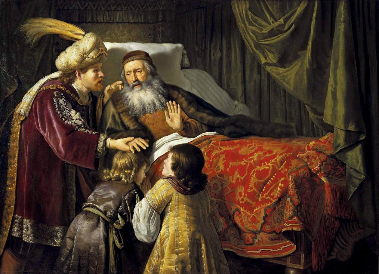 Jacob blessing the sons of Joseph by Jan Victors