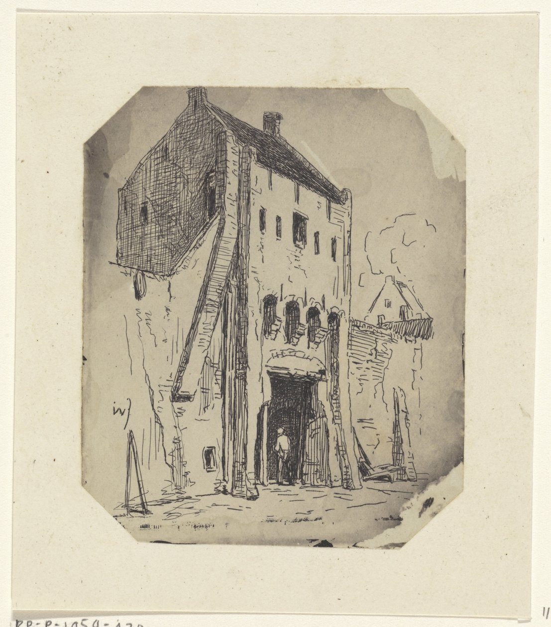 Steigerpoort in Leerdam by Jan Weissenbruch