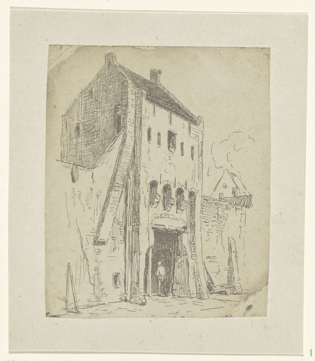Steigerpoort in Leerdam by Jan Weissenbruch