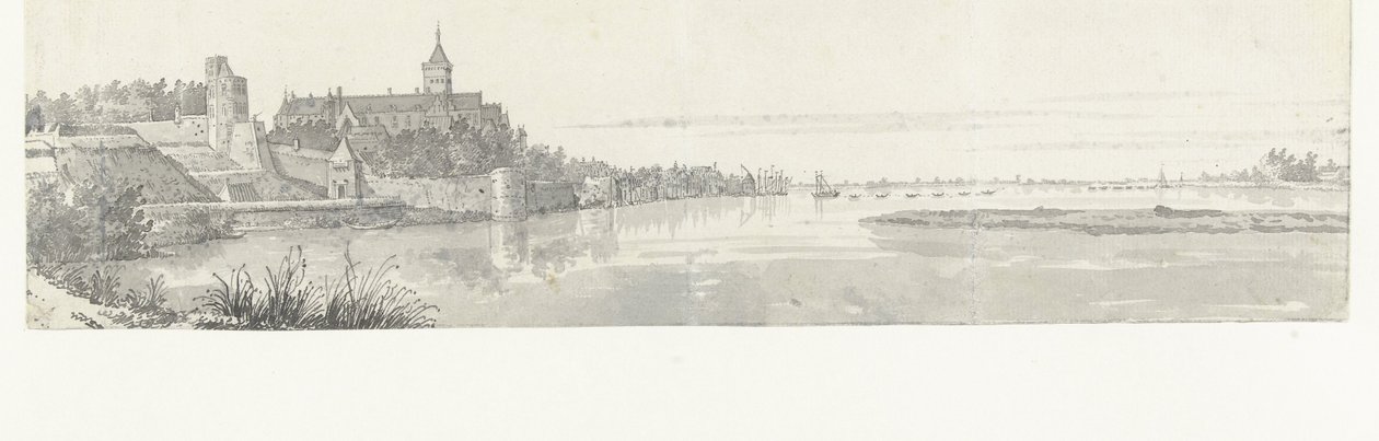 View of Nijmegen and the Waal by Jan de Beijer