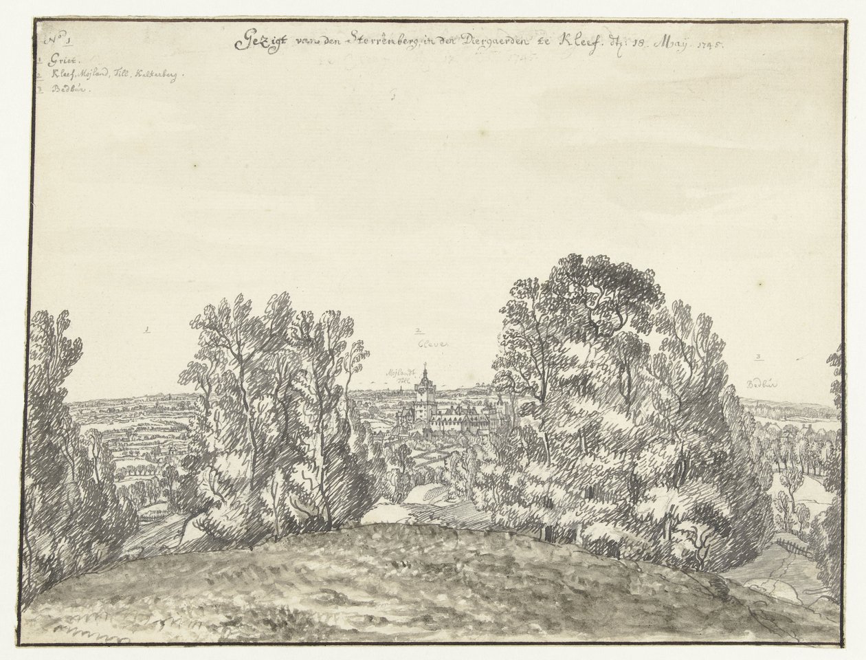 View from the Sterrenberg on Kleef by Jan de Beijer