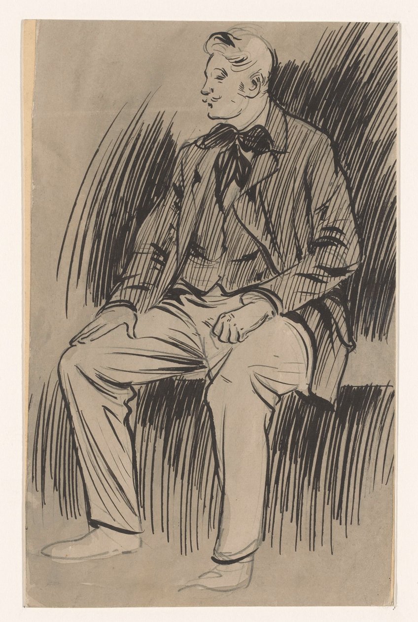 Seated Man by Jan de Waardt