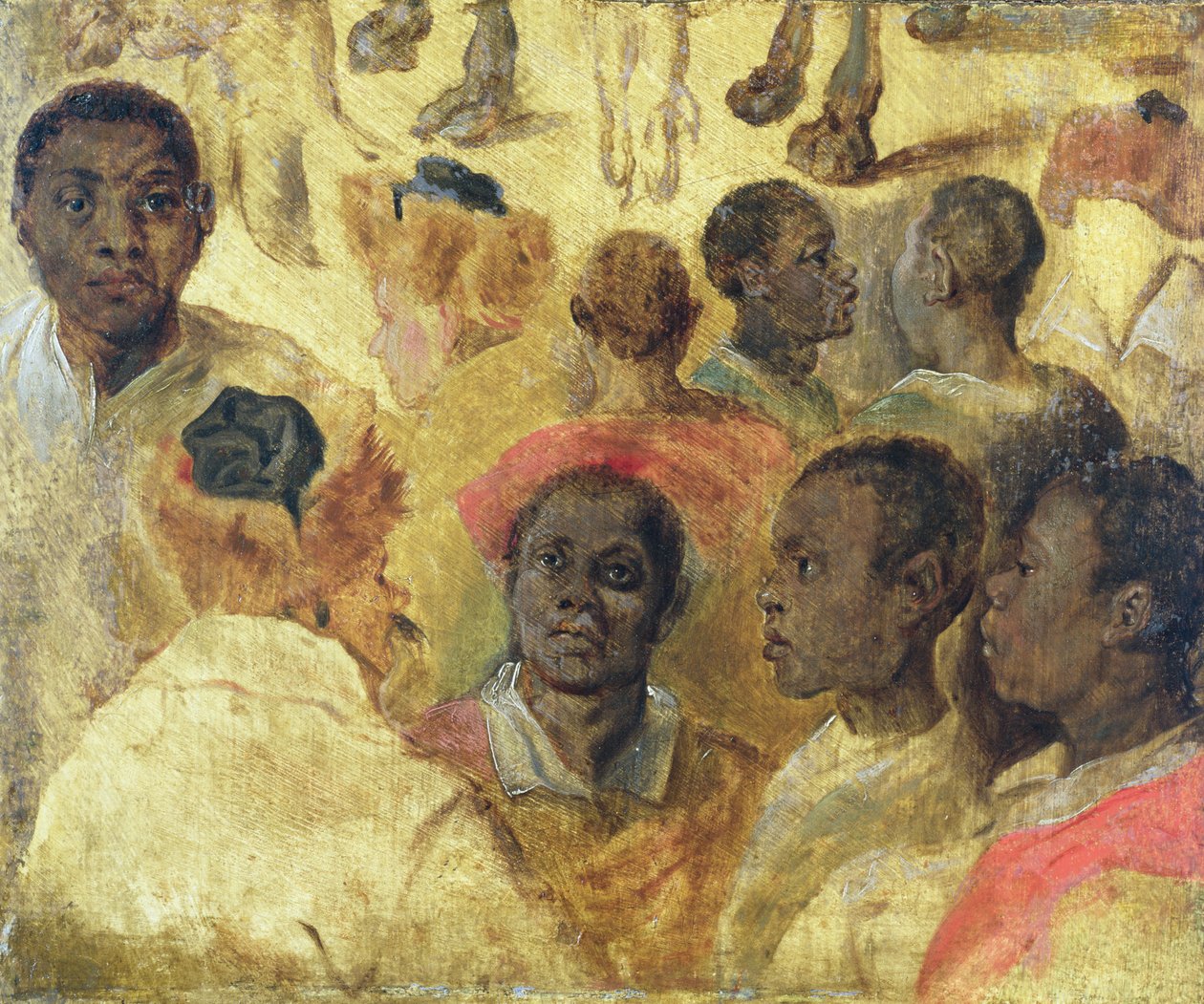 Study of Moorish Heads by Jan the Elder Brueghel