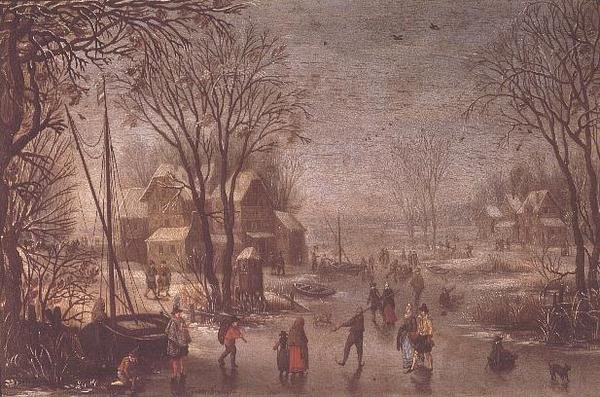 Winter Scene by Jan the Elder Brueghel
